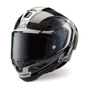 Ki ApCX^[Y SUPERTECH R10 ELEMENT HELMET JIS/FIM (8201525) BLACK CARBON SILVER BLACK GLOSSY(1368)