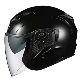 OGKカブト EXCEED(エクシード) ブラックメタリック バイク ヘルメット シールド付ジェットタイプ ジェット かっこいい メンズ