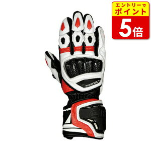 【エントリーで当店P5倍!お買い物マラソン期間中】elf エルフ EG-A504 ハイコンプグローブ レッド スマホ対応 レーシンググローブ バイク グローブ 手袋 スマホ