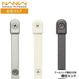 アームハング棚柱SS 棚柱エンド 南海プライウッド 棚柱 可動棚 棚 収納 収納棚 ラック 壁面収納 ウォールシェルフ 壁掛け 壁付け SS-E-□