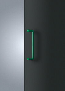 在庫確認可 ユニオン 直送 T5680-53-092-L455 建築用金物 アーキズム ドアハンドル 押し棒 アクリル グリーン 1セット(内外)L455