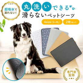 【動物管理士監修】【2枚セット】ペットシーツ 洗える 犬 猫 ペットシート ペットマット おしっこパッド トイレマット 超吸収 速乾 防水マット 滑り止め トイレ シート マット 漏れ防止 車 お出掛け 食事 万能 大判 ペット用品 送料無料