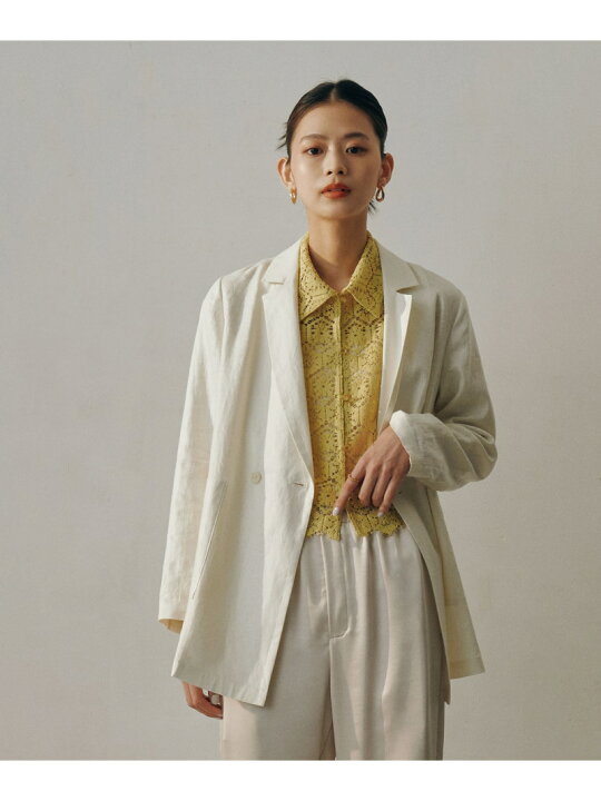 楽天市場】【SALE／40%OFF】リネンシアージャケット(セットアップ可 