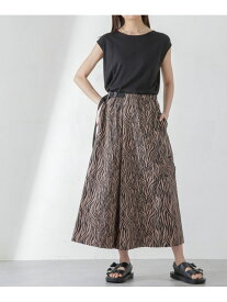 THOUSAND MILE/ウェーブアジャストスカート ゼブラ NANO universe ナノユニバース スカート ミディアムスカート【送料無料】[Rakuten Fashion]