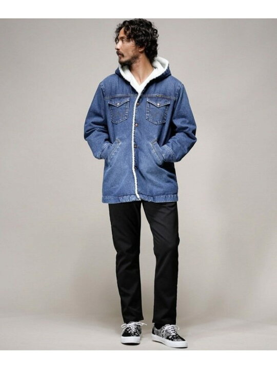 楽天市場】【SALE／30%OFF】Wrangler/別注デニムボアフーデットコート 