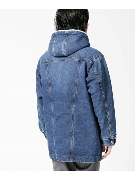 楽天市場】【SALE／30%OFF】Wrangler/別注デニムボアフーデットコート