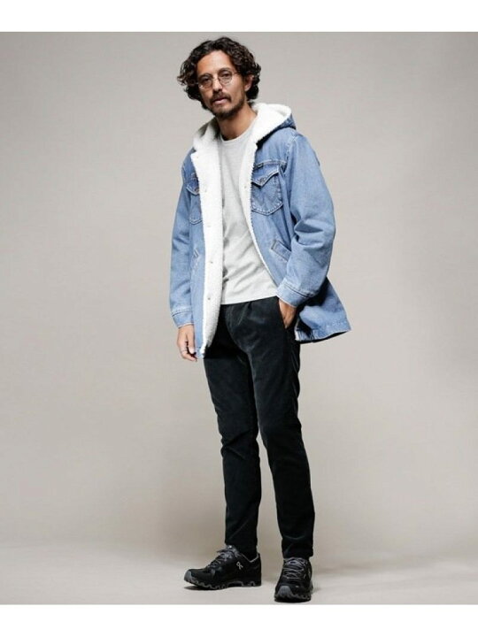 楽天市場】【SALE／30%OFF】Wrangler/別注デニムボアフーデットコート 