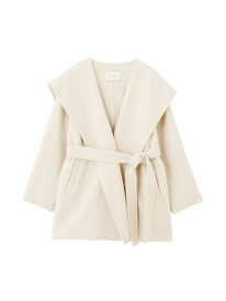 SUPER110blend リバーショールミディコート NANO universe ナノユニバース ジャケット・アウター その他のジャケット・アウター ブラック ホワイト ブルー【送料無料】[Rakuten Fashion]