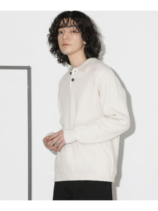 楽天市場】【SALE／70%OFF】ウールミックス両畔スキッパーポロニット 