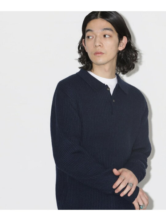 楽天市場】【SALE／50%OFF】ウールミックス両畔スキッパーポロニット 