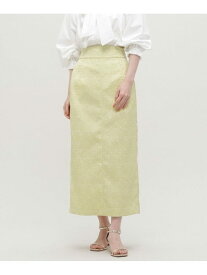 【SALE／60%OFF】LB.03/ジャガードIラインスカート NANO universe ナノユニバース スカート ミディアムスカート グリーン ブラック【RBA_E】【送料無料】[Rakuten Fashion]