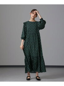 【SALE／65%OFF】サークルフラワープリントワンピース NANO universe ナノユニバース ワンピース・ドレス ワンピース ブルー グリーン【RBA_E】【送料無料】[Rakuten Fashion]