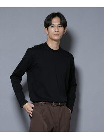 ジャケT(R) プレミアム クルーネック 長袖 NANO universe ナノユニバース トップス カットソー・Tシャツ ホワイト ブルー ブラック【送料無料】[Rakuten Fashion]