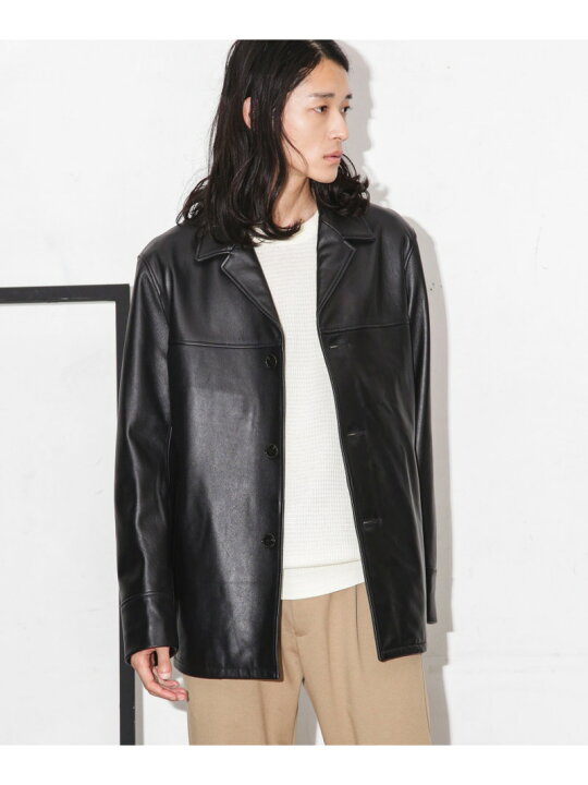 楽天市場】【SALE／40%OFF】ラムレザーカーコート NANO universe ナノ 