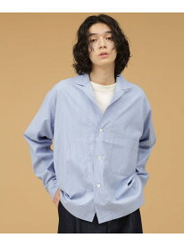 【SALE／50%OFF】LB.03/プレミアムコットンタイプライターオープンカラーシャツ NANO universe ナノユニバース トップス シャツ・ブラウス ベージュ ブルー【RBA_E】【送料無料】[Rakuten Fashion]