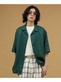 【SALE／70%OFF】LB.03/リネンインタックオープンカラーシャツ NANO universe ナノユニバース トップス シャツ・ブラウス ホワイト ブラック グリーン【RBA_E】[Rakuten Fashion]