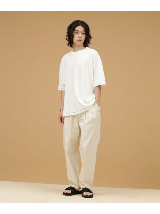 楽天市場】【SALE／67%OFF】LB.03/リネン混パイル配色ステッチクルー 
