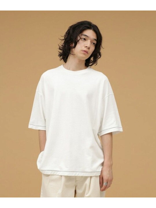 楽天市場】【SALE／67%OFF】LB.03/リネン混パイル配色ステッチクルー 