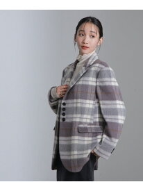 【SALE／50%OFF】シャギージャケット NANO universe ナノユニバース ジャケット・アウター その他のジャケット・アウター ブラウン グレー【RBA_E】【送料無料】[Rakuten Fashion]