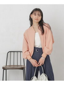 【SALE／40%OFF】ダブルクロスリブブルゾン NANO universe ナノユニバース ジャケット・アウター ブルゾン・ジャンパー ピンク ホワイト【RBA_E】【送料無料】[Rakuten Fashion]