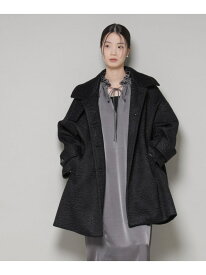 ブークレスタンドカラーミドルコート NANO universe ナノユニバース ジャケット・アウター その他のジャケット・アウター ブラック ホワイト グレー【送料無料】[Rakuten Fashion]