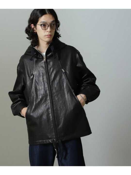 楽天市場】【SALE／30%OFF】Schott/別注 レザー フードパーカー NANO 