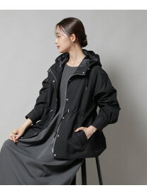 撥水加工フードブルゾン NANO universe ナノユニバース ジャケット・アウター ブルゾン・ジャンパー ベージュ ブラック ブラウン【送料無料】[Rakuten Fashion]