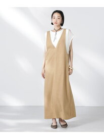 【SALE／20%OFF】前後2wayサロペットワンピース NANO universe ナノユニバース ワンピース・ドレス ワンピース グレー ベージュ ブラウン【RBA_E】【送料無料】[Rakuten Fashion]