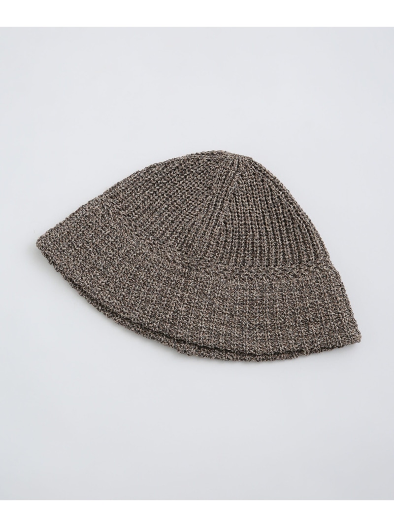 Paper Melange Knit Tulip Hat RACAL ナノユニバース 帽子 ニット帽・ビーニー ブラウン イエロー ブルー グリーン[Rakuten Fashion]