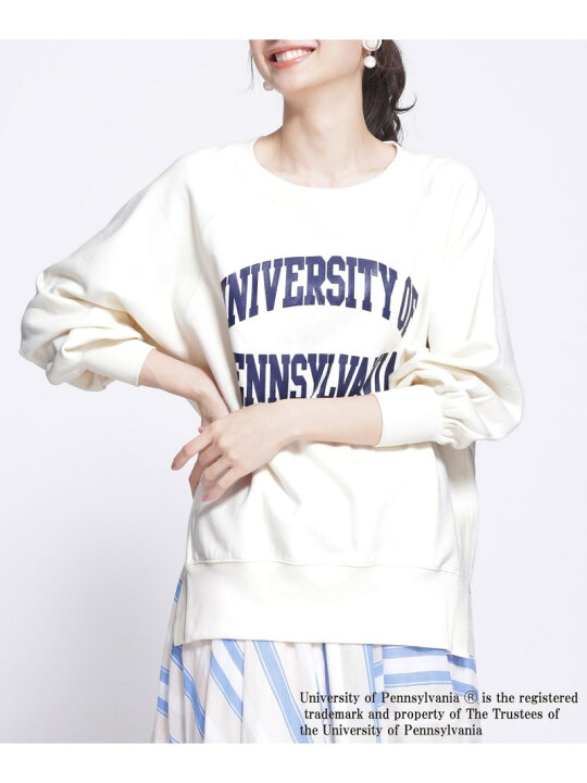 楽天市場 Sale 60 Off 別注ペンシルバニア大学ロゴスウェット Balmy Day S ナノユニバース カットソー スウェット ホワイト ベージュ Rba E Rakuten Fashion Nano Universe