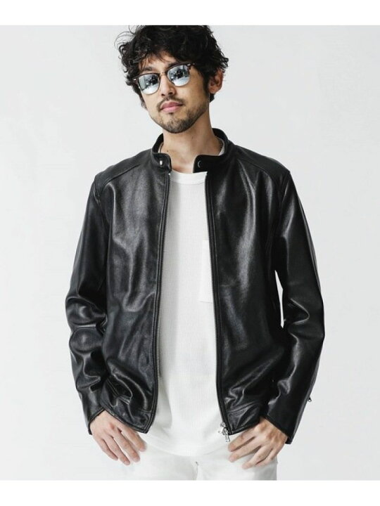 楽天市場 Sale 30 Off Wonder Light Leather シングルライダース Nano Universe ナノユニバース コート ジャケット ブルゾン ブラック Rba E 送料無料 Rakuten Fashion Nano Universe