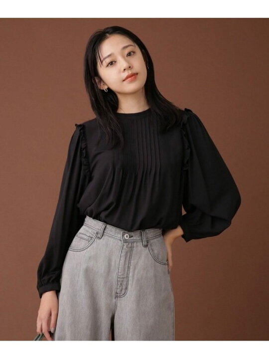 楽天市場】【SALE／30%OFF】ピンタックギャザースリーブブラウス 長袖 