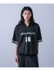 「HOTEL PALACE (オテルパラス)」UMBROゲームシャツ NANO universe ナノユニバース トップス カットソー・Tシャツ ネイビー ブラック ホワイト【送料無料】[Rakuten Fashion]