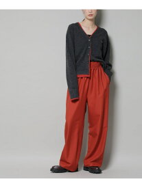 【SALE／50%OFF】ウエストシャーリングゴムTRワイドパンツ NANO universe ナノユニバース パンツ その他のパンツ ベージュ ブラック【RBA_E】[Rakuten Fashion]