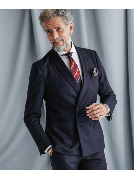 ナノユニバース テーラードジャケット ダブルジャケット 品質検査済