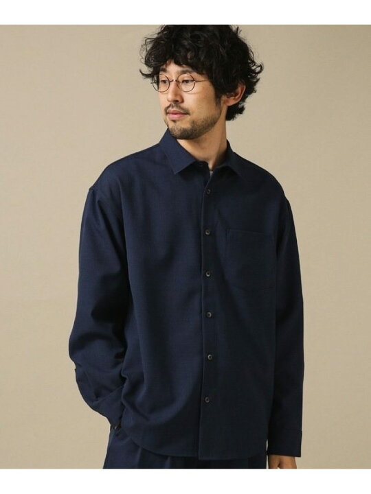 楽天市場 Sale 40 Off コットンタッチレギュラーカラーワイドシャツ Nano Universe ナノユニバース シャツ ブラウス シャツ ブラウスその他 ベージュ ネイビー Rba E 送料無料 Rakuten Fashion Nano Universe