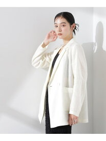 【SALE／40%OFF】ヨーロピアンフラックス シアージャケット(セットアップ可) NANO universe ナノユニバース ジャケット・アウター その他のジャケット・アウター ネイビー ベージュ ホワイト ブラウン【RBA_E】【送料無料】[Rakuten Fashion]