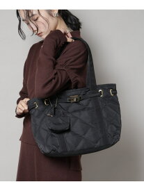 【SALE／40%OFF】ミニバッグ付きキルティングトートバッグ NANO universe ナノユニバース バッグ その他のバッグ ブラウン ブラック【RBA_E】【送料無料】[Rakuten Fashion]