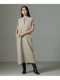 【SALE／10%OFF】キーネックワンピース NANO universe ナノユニバース ワンピース・ドレス ワンピース ベージュ ブラック グレー【RBA_E】【送料無料】[Rakuten Fashion]