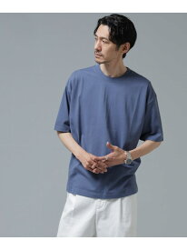 Anti Soaked(R) 汗染み防止 ミドルウェイト 7.1oz ビッグシルエットTシャツ NANO universe ナノユニバース トップス カットソー・Tシャツ ブルー ブラック グレー ホワイト【送料無料】[Rakuten Fashion]