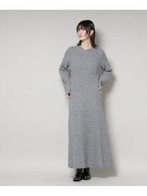 【SALE／30%OFF】片畦フレアニットワンピース NANO universe ナノユニバース ワンピース・ドレス ワンピース グレー ネイビー ワインレッド【RBA_E】【送料無料】[Rakuten Fashion]