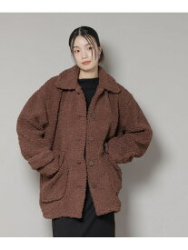 UNIVERSAL OVERALL/BOA HALF COAT NANO universe ナノユニバース ジャケット・アウター ブルゾン・ジャンパー ブラウン ブラック【送料無料】[Rakuten Fashion]