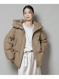 撥水加工 フードショートダウンコート NANO universe ナノユニバース ジャケット・アウター ダウンジャケット・ダウンベスト ブラック ベージュ ブラウン【送料無料】[Rakuten Fashion]