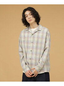 【SALE／80%OFF】LB.03/オーガニックコットンオープンカラーシャツ NANO universe ナノユニバース トップス シャツ・ブラウス ベージュ ブラウン【RBA_E】[Rakuten Fashion]