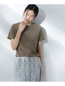 Anti Soaked(R) 汗染み防止クルーネックTシャツ NANO universe ナノユニバース トップス カットソー・Tシャツ ホワイト カーキグリーン グレー ブラック【送料無料】[Rakuten Fashion]