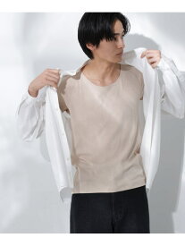 Anti Soaked(R) Plus インナーTシャツ 半袖 NANO universe ナノユニバース トップス カットソー・Tシャツ ブラック ベージュ ホワイト[Rakuten Fashion]