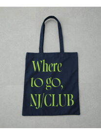 「NJ/CLUB」 グラフィックロゴトートバッグ NANO universe ナノユニバース バッグ その他のバッグ ネイビー ベージュ イエロー レッド[Rakuten Fashion]