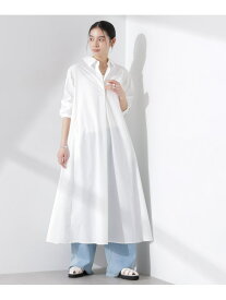 【SALE／65%OFF】ニュアンスカラーフレアシャツワンピース NANO universe ナノユニバース ワンピース・ドレス ワンピース ネイビー ホワイト【RBA_E】【送料無料】[Rakuten Fashion]