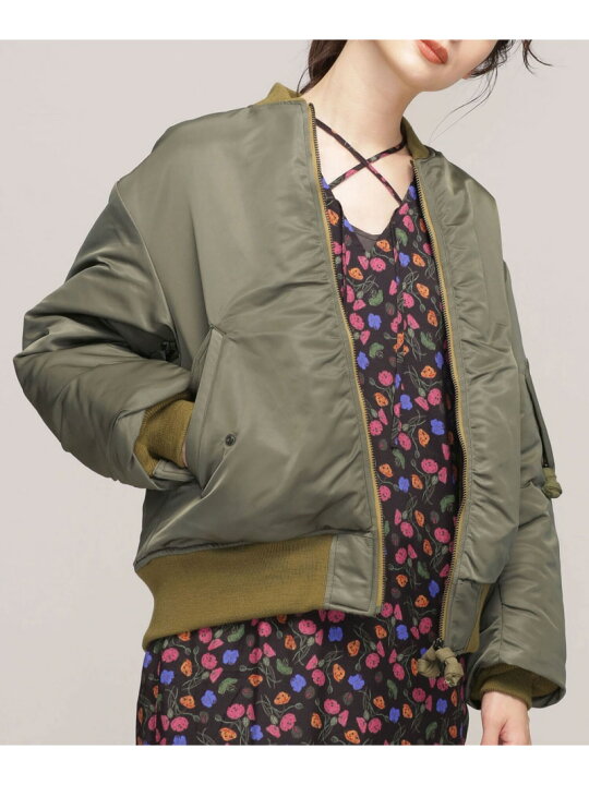 楽天市場 Reversible Flight Jacket Ma 1 Jane Smith ナノユニバース コート ジャケット ブルゾン カーキ 送料無料 Rakuten Fashion Nano Universe