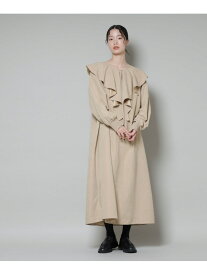 【SALE／40%OFF】取り外し可能ラッフルカラー付きピーチフレアワンピース NANO universe ナノユニバース ワンピース・ドレス ワンピース ベージュ ブルー グレー【RBA_E】【送料無料】[Rakuten Fashion]